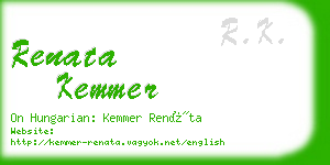 renata kemmer business card